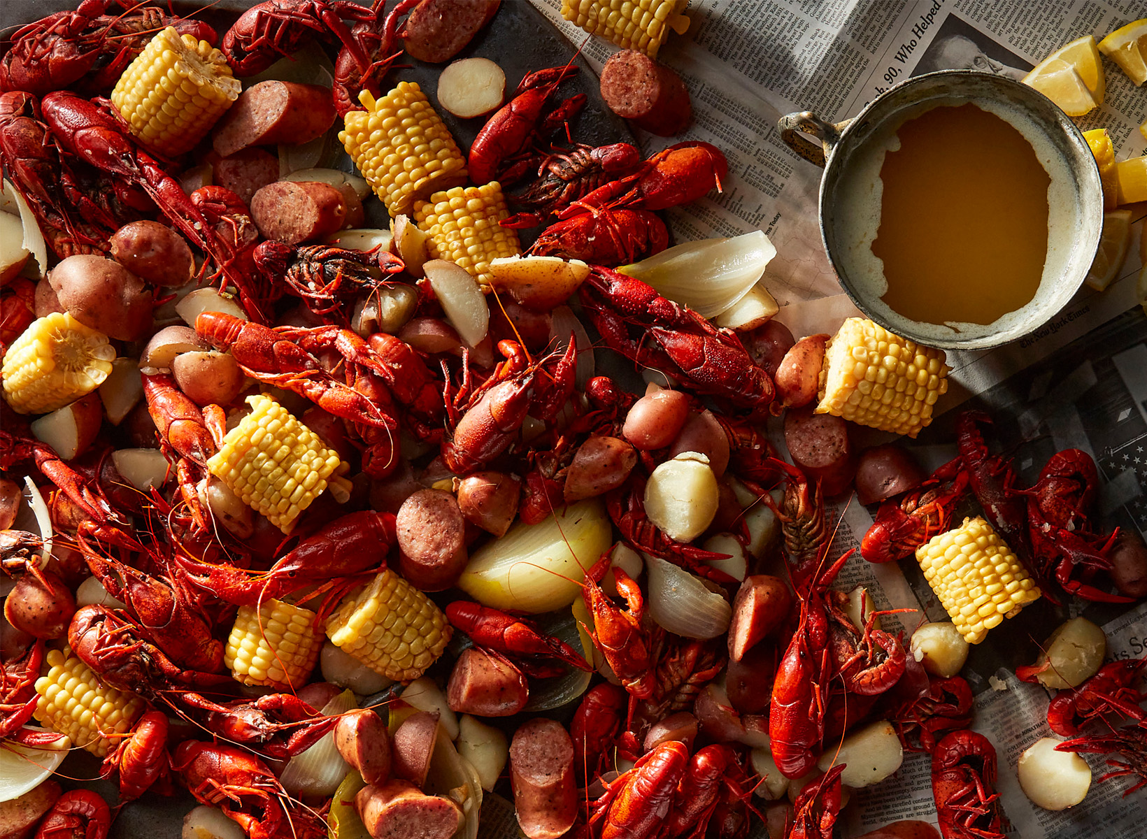 Texas Style Crawfish Boil