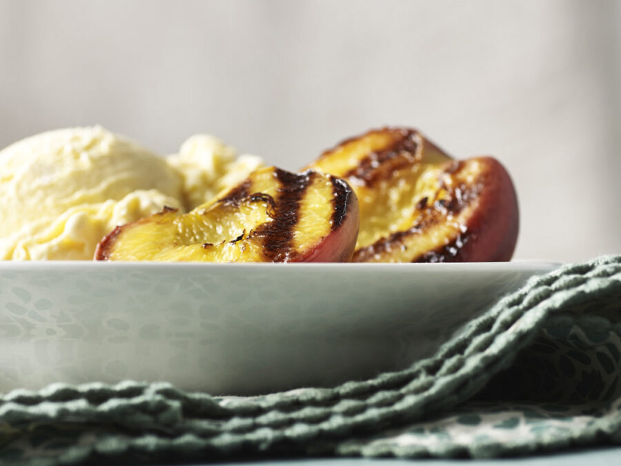 15-Grilled Peaches and Ice Cream