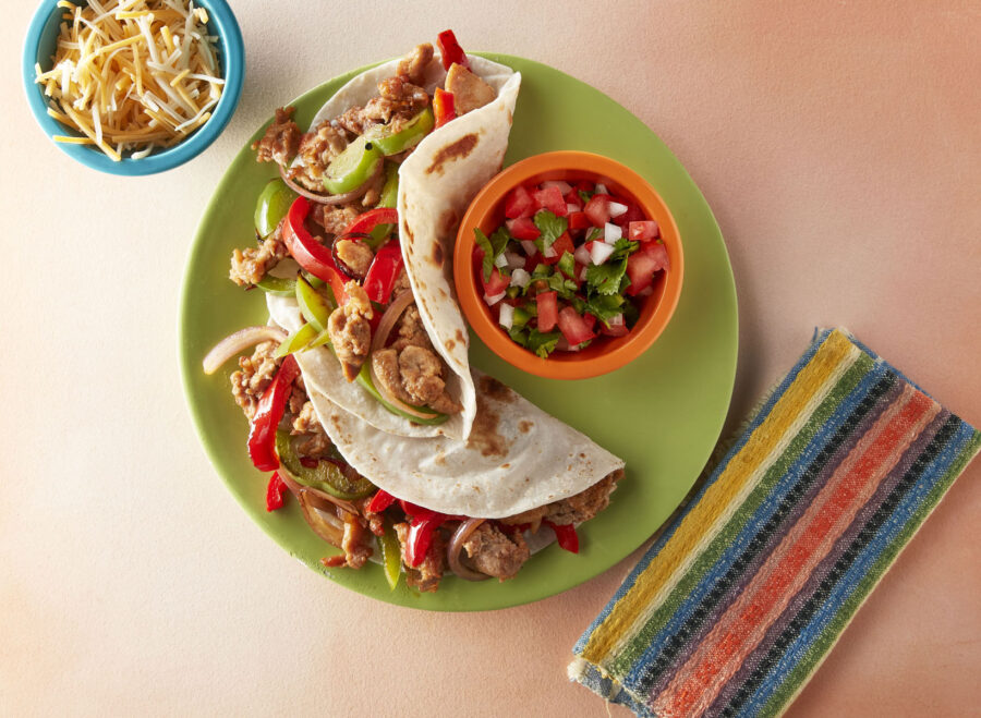 Guajillo Chicken Fajita Tacos