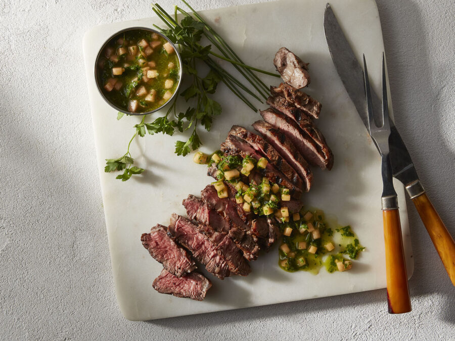 2-Ribeye with Sugar Rush Melon Salsa