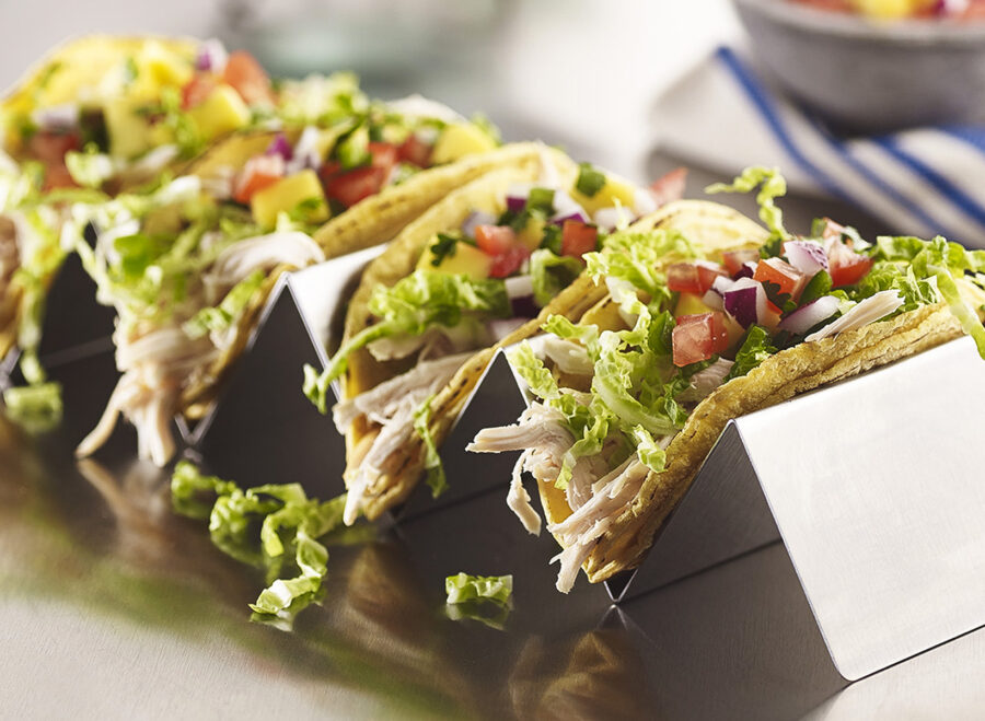 Chopped Chicken Salad with Mango Salsa