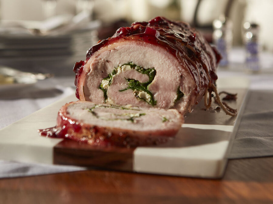 22-Spinach and Feta Stuffed Pork Loin