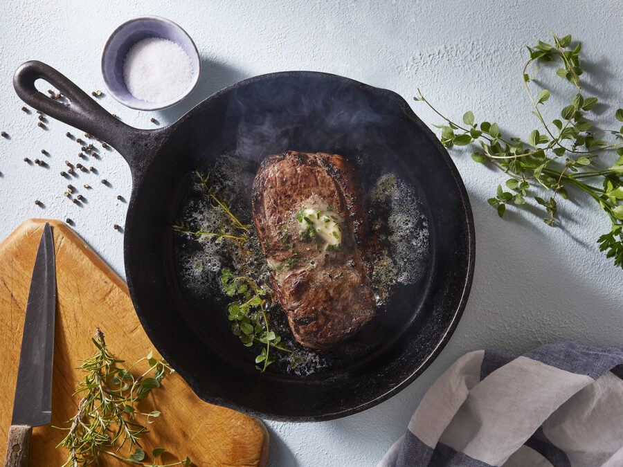24-Sizzling Steak with Butter