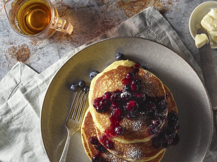 6-Fluffy Corn Ricotta Pancakes